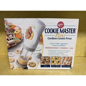 Wilton Cookie Master Plus 2003 Cordless Cookie Press With Accessories 2104-4008